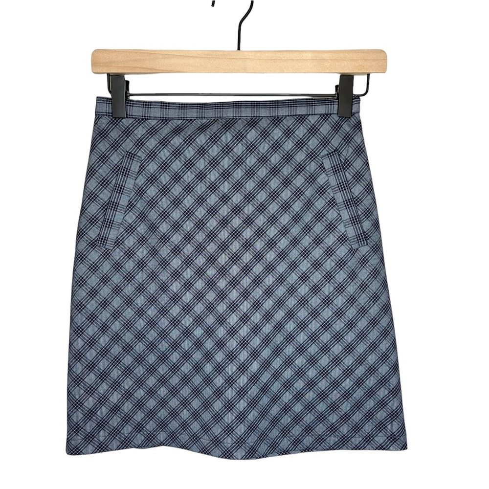 Oak + Fort Plaid Mini Skirt